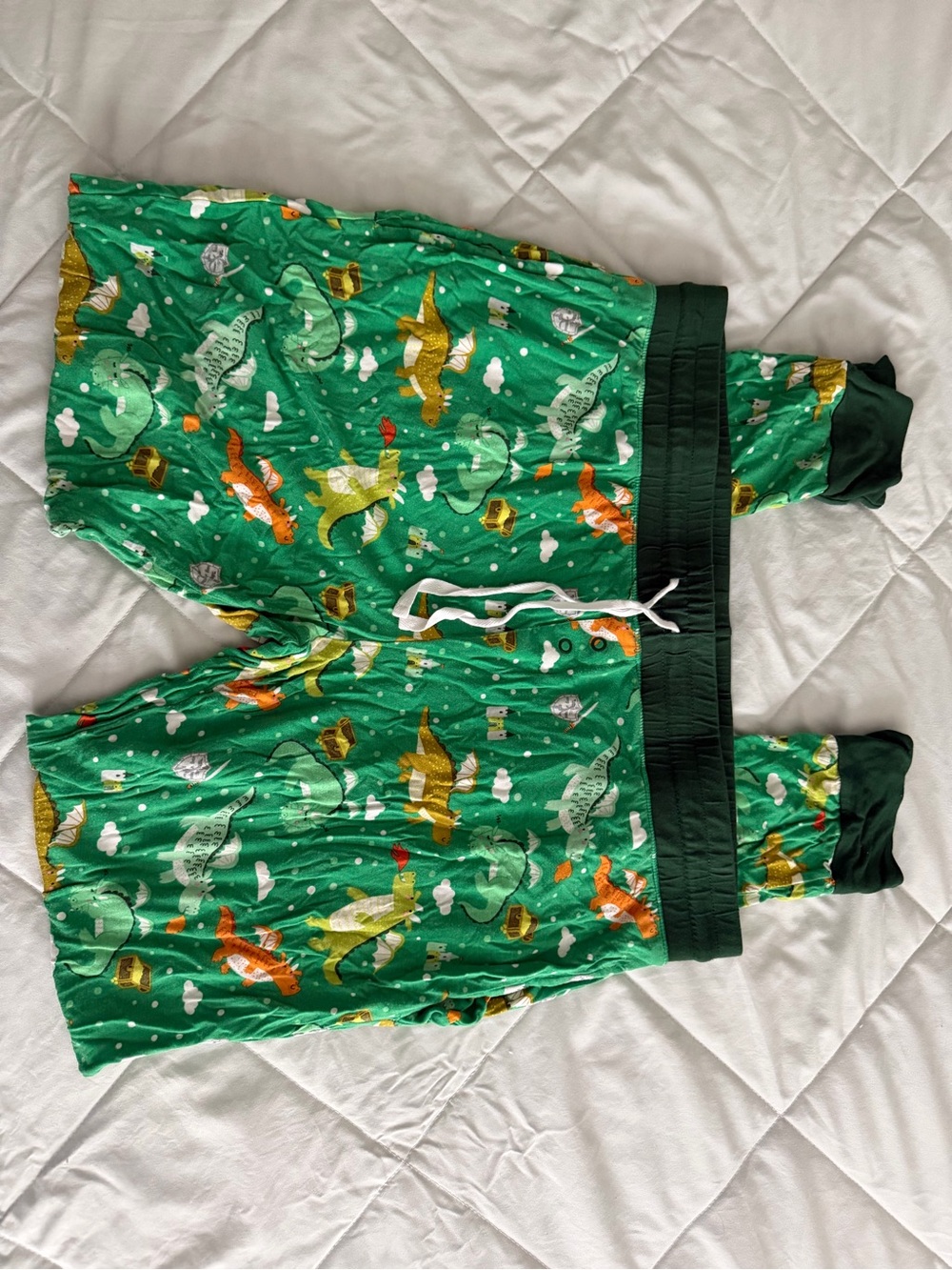 Little Sleepies Green Dinosaur Family Pajama Set
